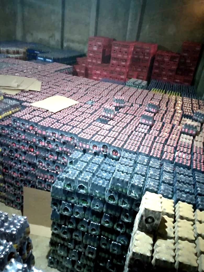 Soft drink stock inside a Westsides beverage warehouse